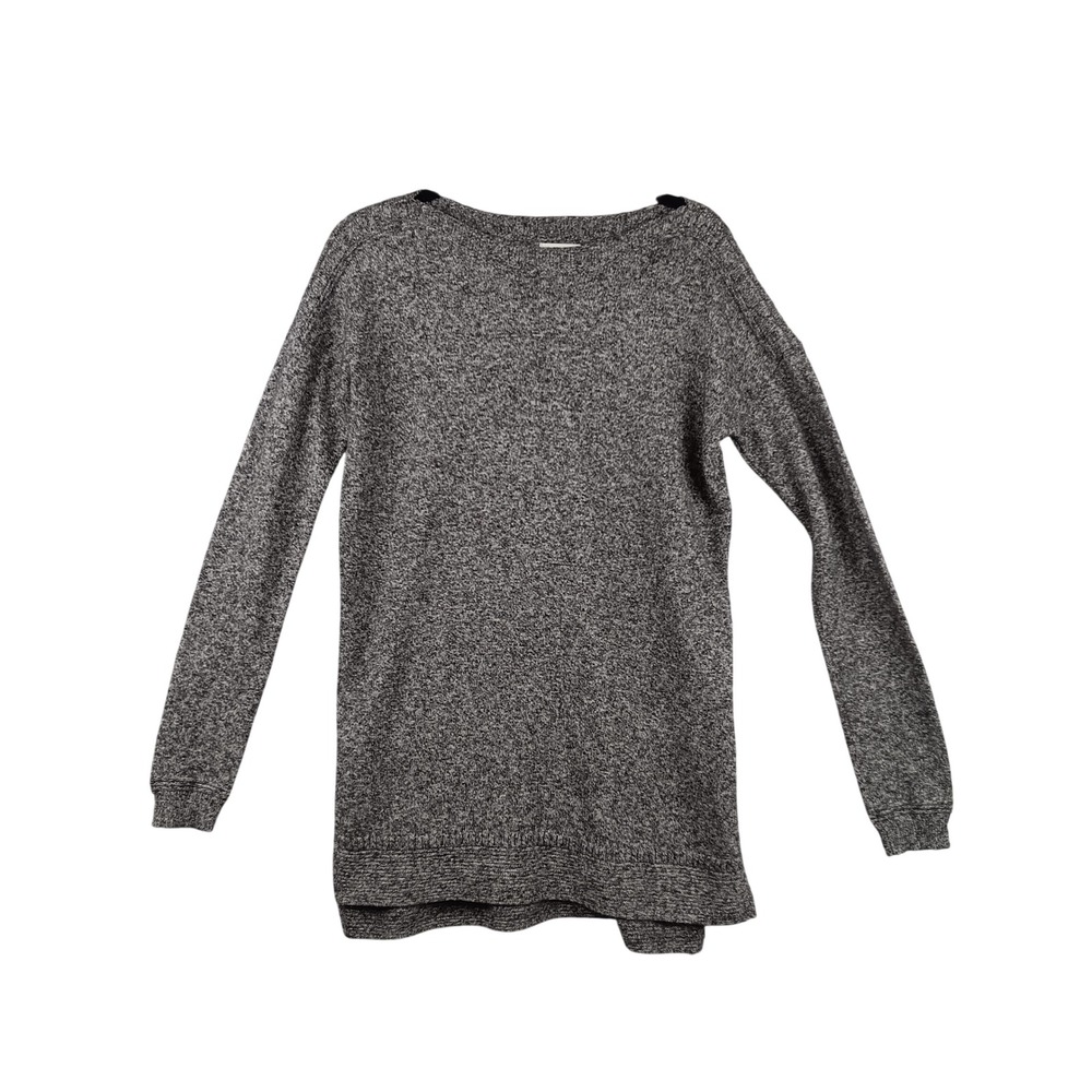 Old Navy Women's Tall S Speckled Gray Long Sleeve Knit Tunic Sweater